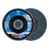 Pferd 5" x 7/8" A.H. POLIFAN® Flap Disc - Z SG POWER STEELOX, Zirconia, 36 Grit, Flat 62181